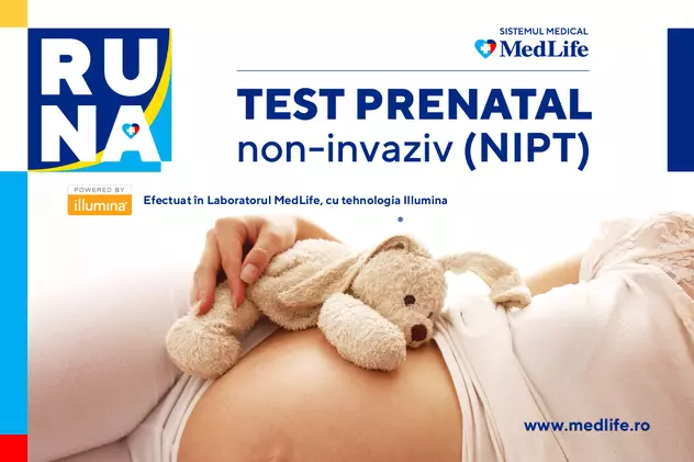 MedLife extinde opțiunile de screening pentru femeile însărcinate cu RUNA, un test prenatal noninvaziv procesat în Laboratorul de Genetică și Biologie Moleculară din București