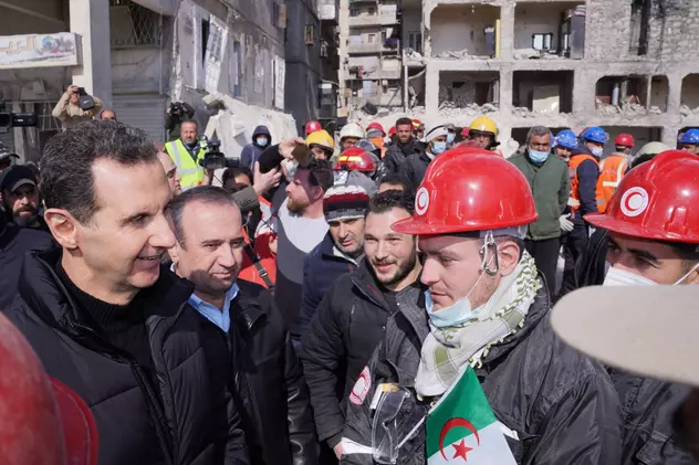 Dictatorul sirian Bashar al-Assad a acuzat „politizarea” ajutorului oferit după cutremur, în prima sa vizită în zonele afectate