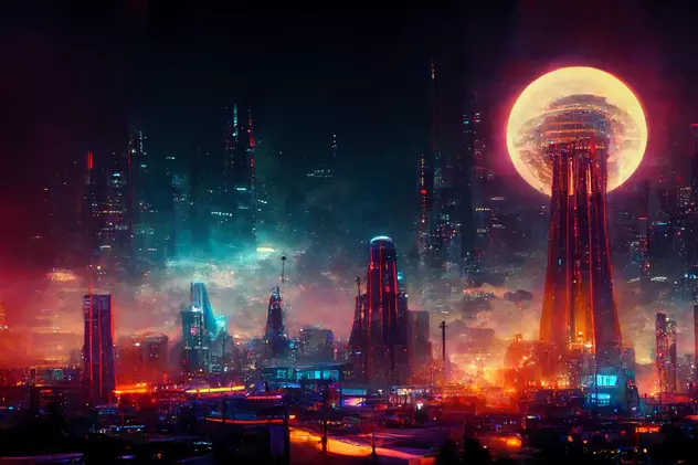 Ce este Scara lui Kardashev - Imagine cu un oraş al viitorului, supertehnologizat