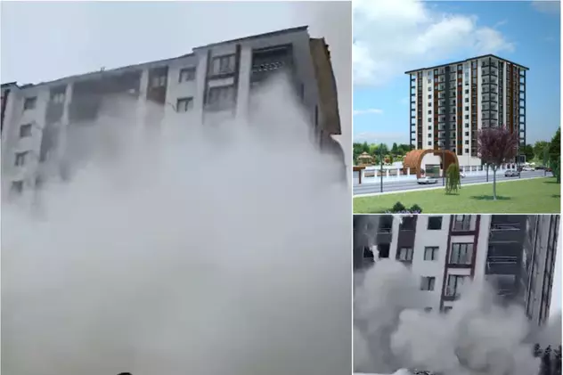 Cum s-a năruit, în doar 5 secunde, un bloc inaugurat în 2022 și prezentat „rezistent la cutremur”, în timpul seismelor din Turcia. Un apartament costa 140.000 de euro