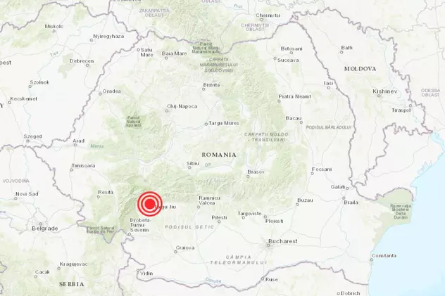 Un cutremur cu magnitudinea de 5,2 a avut loc în județul Gorj, România