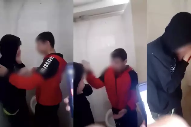 Elevul de 15 ani din Bacău care a bătut și a băgat cu capul în WC doi colegi a fost reținut