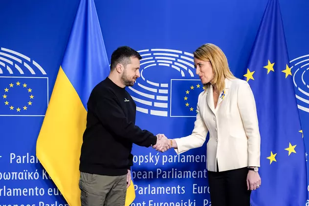 Volodimir Zelenski, primit în aplauze în Parlamentul European - VIDEO