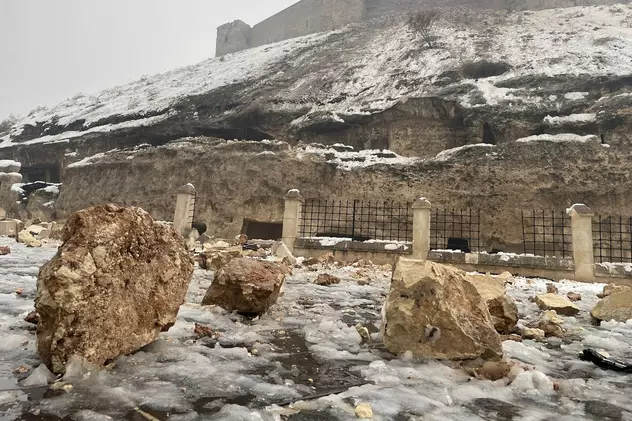 Castelul Gaziantep, construit acum peste 2.200 de ani, prăbușit în urma seismului din Turcia. FOTO