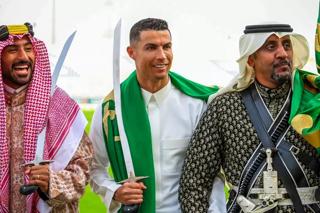 Cristiano Ronaldo a scos sabia. Explicația imaginilor inedite cu starul portughez al echipei saudite Al Nassr