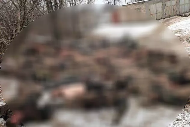 Fotografie cu zeci de cadavre ale mercenarilor Wagner uciși într-o singură zi în Ucraina, publicată de șeful lor, Evgheni Prigojin: „Ei sunt de vină!”