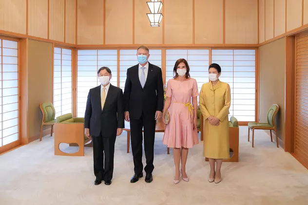Klaus Iohannis s-a întâlnit cu împăratul Japoniei la Palatul Imperial din Tokyo
