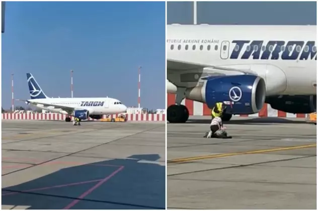 O femeie cu un copil a încercat să prindă avionul din mers, pe Aeroportul Otopeni. VIDEO