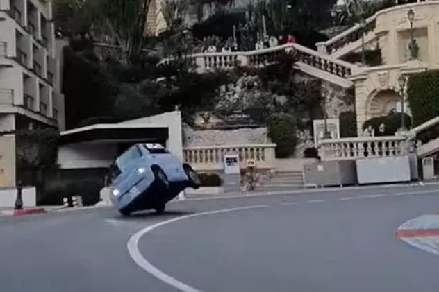 Un adolescent de 16 ani a vrut să testeze circuitul de Formula 1 de la Monte Carlo și s-a răsturnat într-o curbă