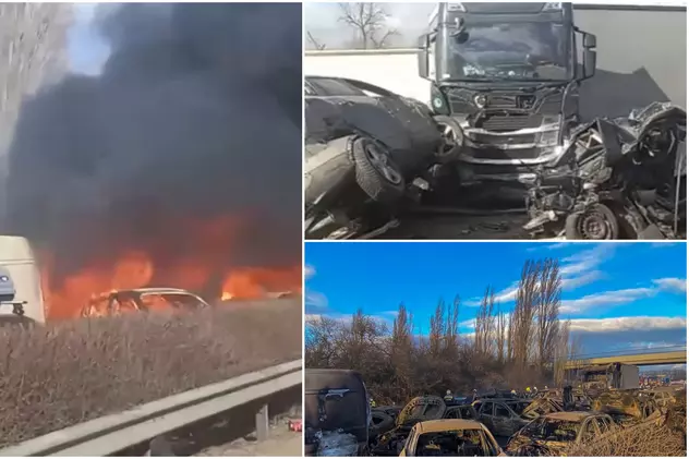 Un român a filmat primele momente după carambolul din Ungaria și a ajutat victimele. „O familie din Piteşti căreia i-a luat foc maşina!” | VIDEO
