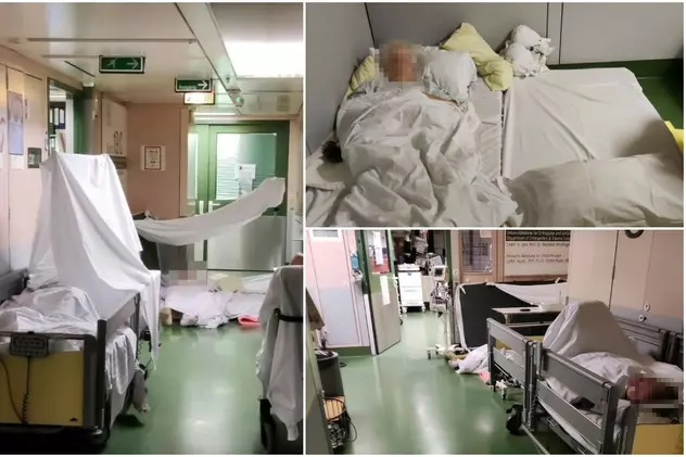 Pacienți ținuți pe podea, pe holurile secției de traumatologie ale celui mai mare spital din Viena, AKH: „Ca să nu cadă din pat!”