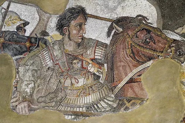 Cine a fost Alexandru cel Mare - Imagine cu un mozaic care îl reprezintă pe Alexandru cel Mare