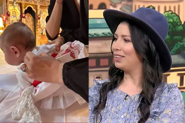 Cristina Bălan și-a botezat fetița, pe Nadeea Sofia: „Pare un copil tare înţelept”. Primele imagini de la eveniment