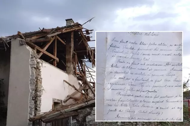 Mesaj scris în 1939 și găsit într-o sticlă zidită în pereții unei școli din Bistrița: „Transmitem acelora care vor ruina aceste ziduri”