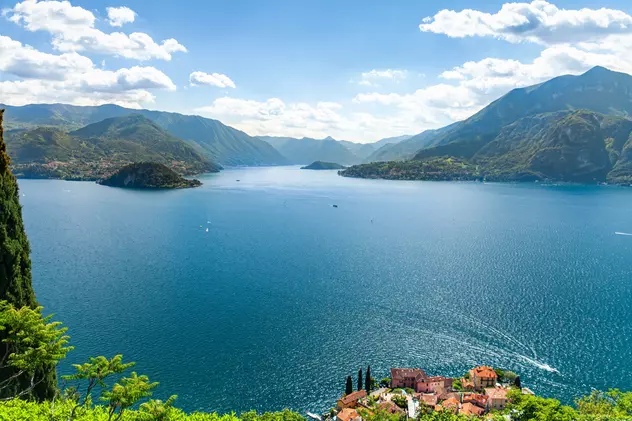 Lacul Como – obiective turistice pe care să le vizitezi - Imagine aeriană asupra Lacului Como