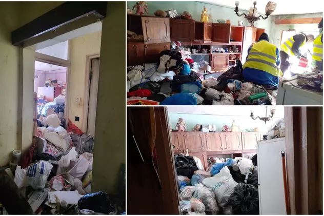 Un apartament din Baia Mare a fost curățat de tone de gunoaie prin Ordonanță Președințială. Proprietara și fiica ei, duse la Spitalul de Boli Infecțioase