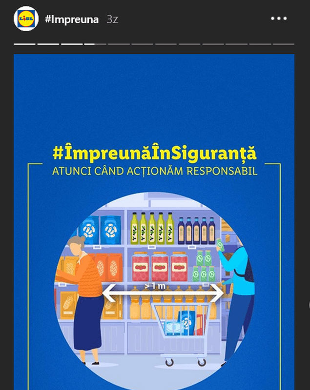 Campanie informare_Instagram Lidl stories_Masuri