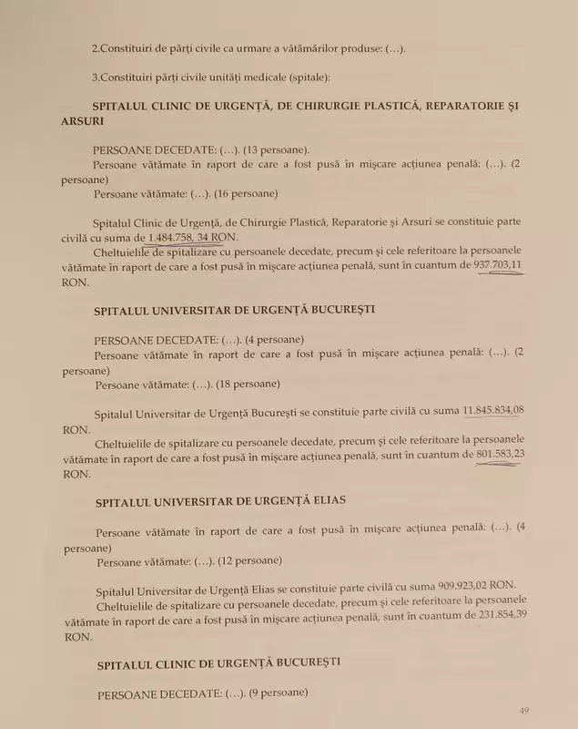 un an de la colectiv rechizitoriu