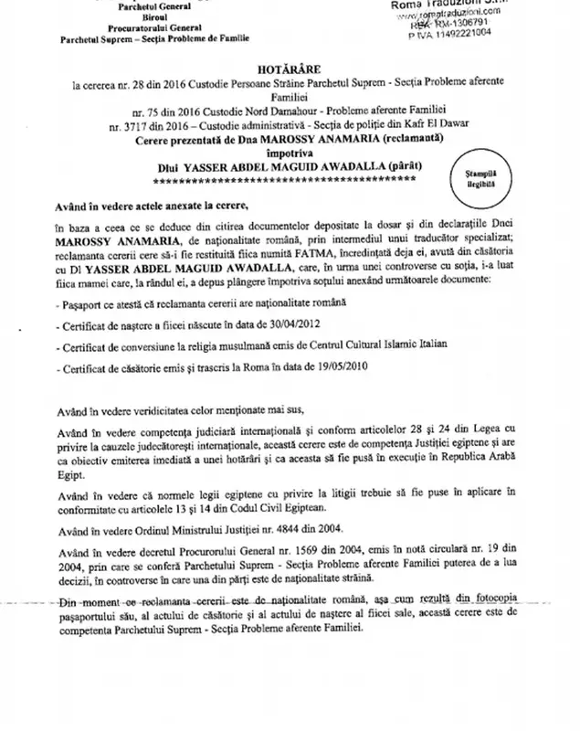 EXCLUSIV. O româncă susține că fiica sa a fost răpită în Egipt