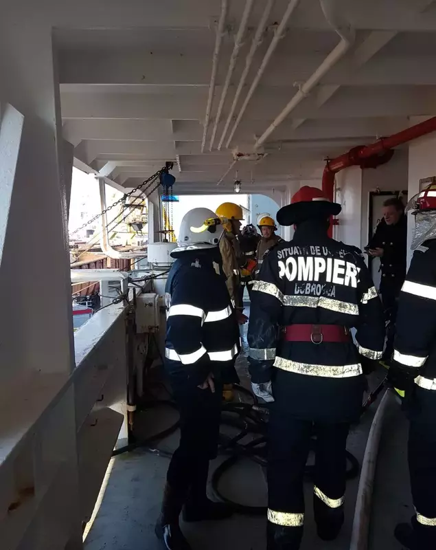 Incendiu în Portul Constanța (1)