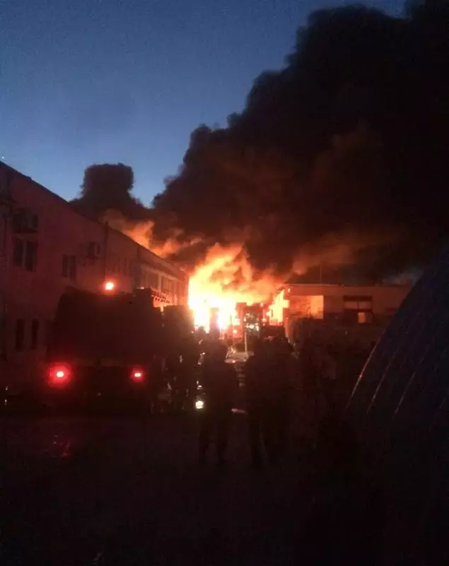 Incendiu la o fabrică de mase plastice din Hunedoara (1)