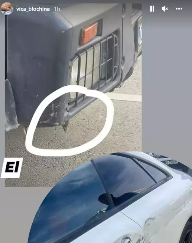 vica-blochina-masina-lovita-de-camion-2