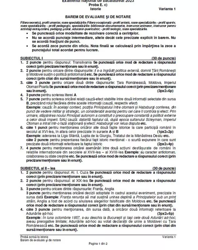 barem-istorie-bacaluareat-2023-subiectul-1