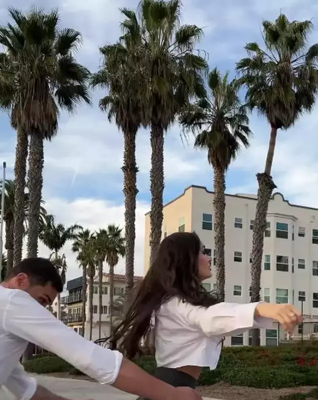 George Burcea și Viviana Sposub California