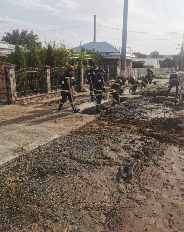 Urmările inundațiilor în județul Galați. FOTO IGSU