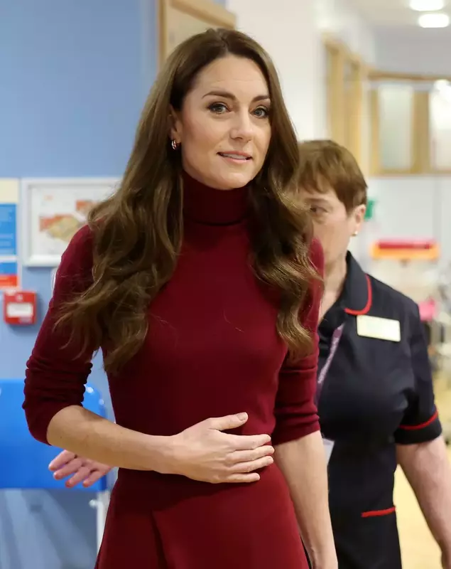Kate Middleton at The Royal Marsden Hospital in London
