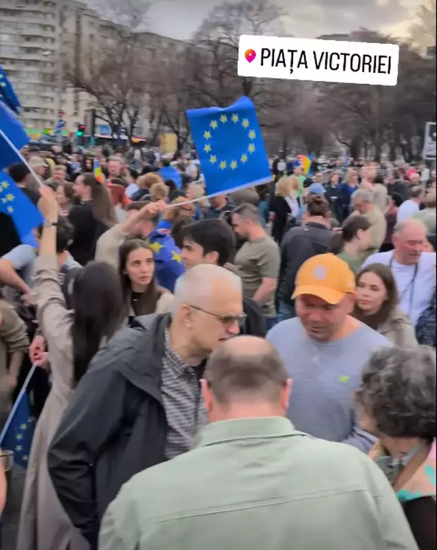 Vladimir Draghia miting Piata Victoriei 3