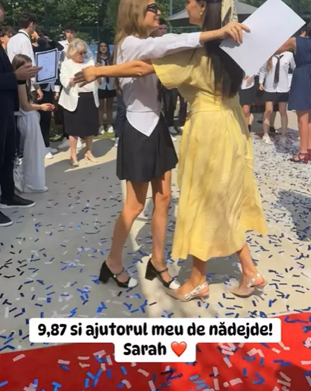 Anca Serea si fata Sarah nota bacalaureat