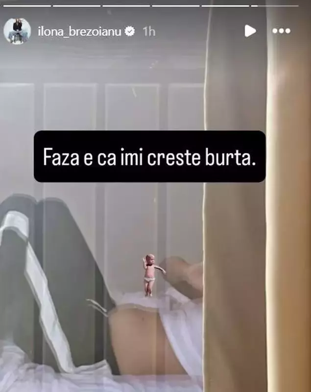 Ilona Brezoianu burtică gravidă