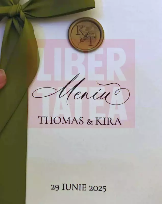 Meniul de la nunta Kirei Hagi cu Thomas Ferfelis