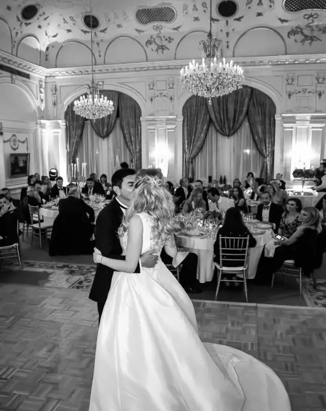 Valentina Pelinel si Borcea la nunta lor