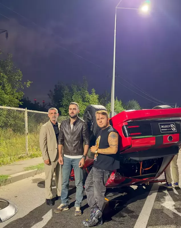 Andi Vasluianu, Denis Hanganu și Codin Maticiuc în filmul „Cursa”