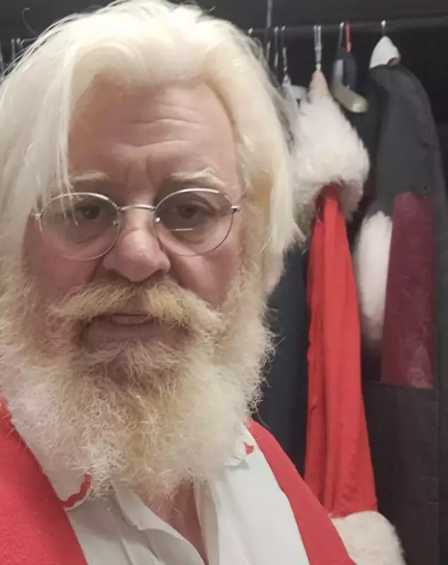 George Robu, în rolul lui Moș Crăciun