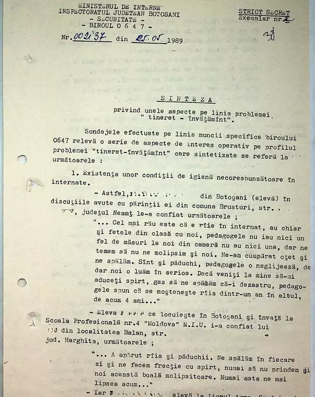 Scrisori elevi securitate