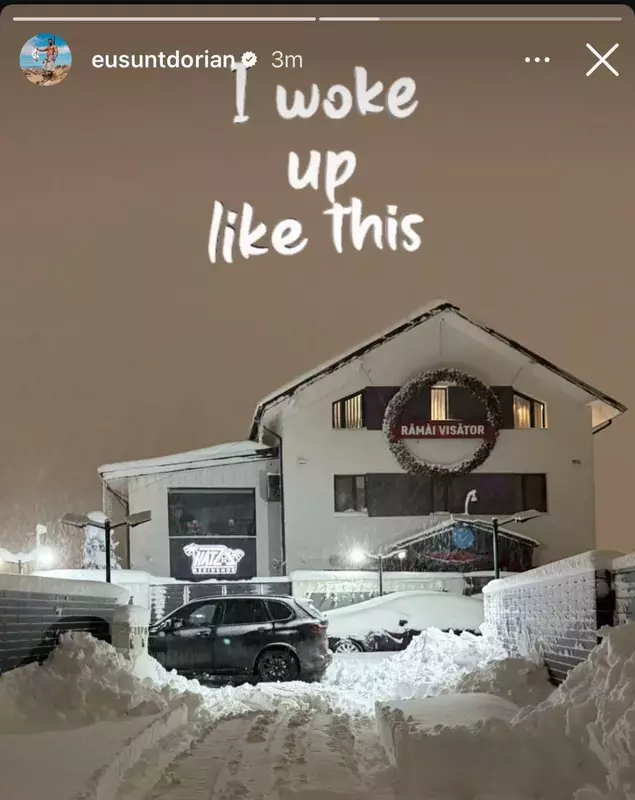 Dorian Popa zăpadă