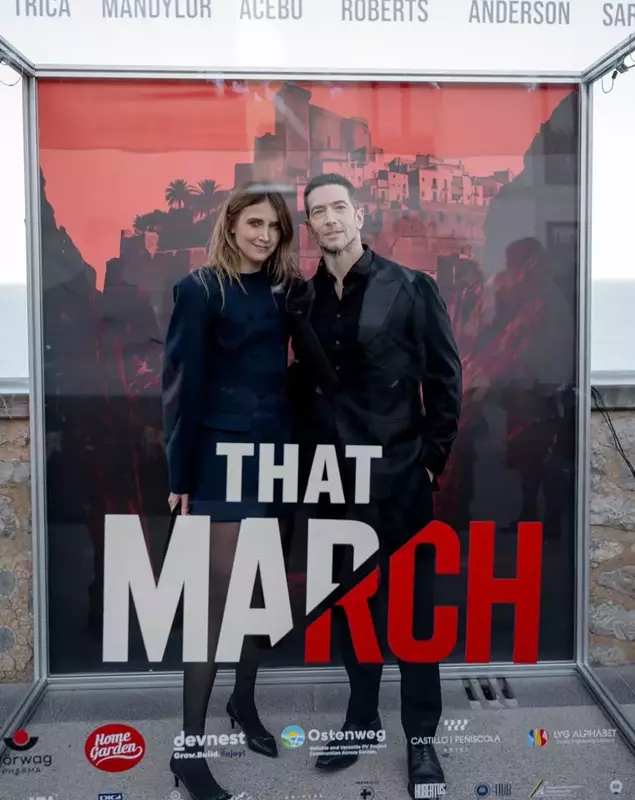 Didi Anderson și Luke Roberts la premiera de gală din Spania a filmului „Acel Martie” („That March”) | Foto: Ionuț Poptelecan