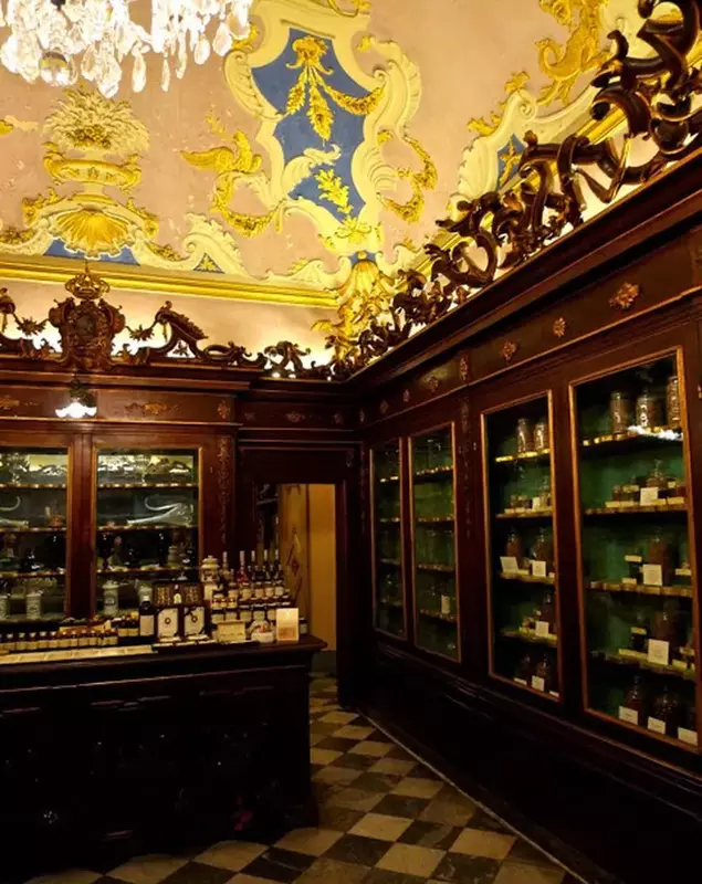 interiorul Farmacia di Santa Maria Novella, Italia