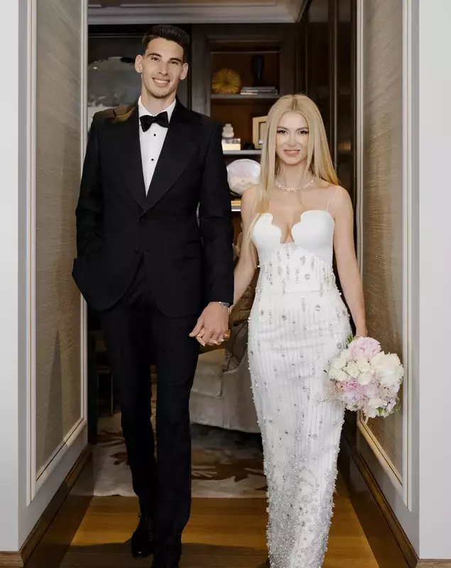 Andreea Bălan și Victor Cornea la nuntă