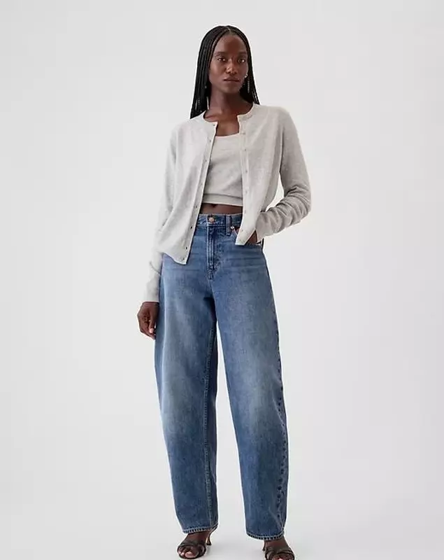 High Rise Barrel Jeans