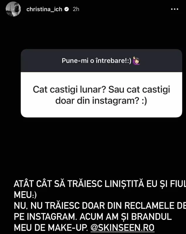 cristina ich bani lunar