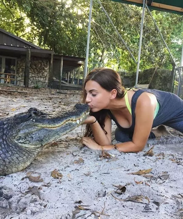 Gabby Scampone, îmblănzitoarea de aligatori din Florida