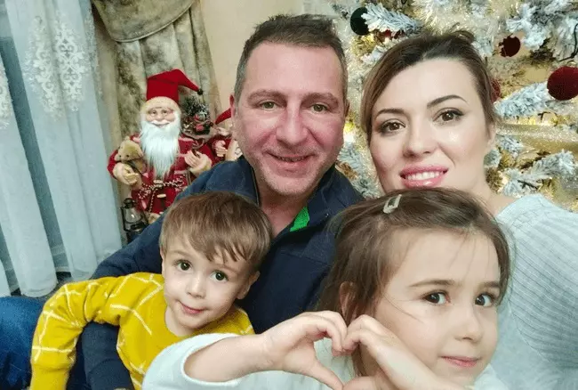 Christian Sabbagh și copiii săi