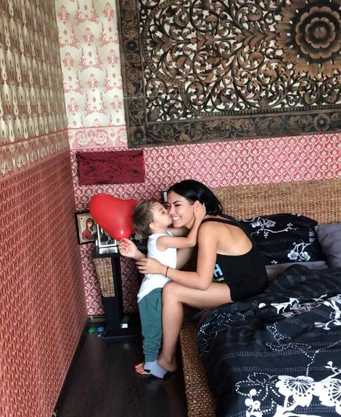 Andreea Mantea si fiul ei David