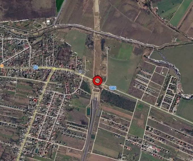Un nou sens giratoriu pe DJ601A, in localitatea Bacu din Giurgiu