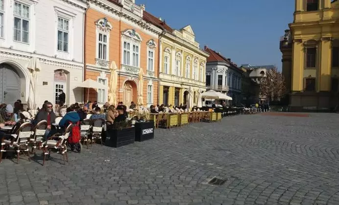 Terasele din Timișoara au fost pline, pe 15 februarie 3