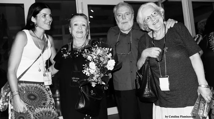Chris Simion-Mercurian, Marie-France Ionesco, Lucian Pintilie, Sanda Manu. foto Cătălina Flămînzeanu
